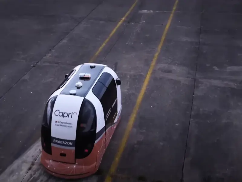 An image of a driverless pod