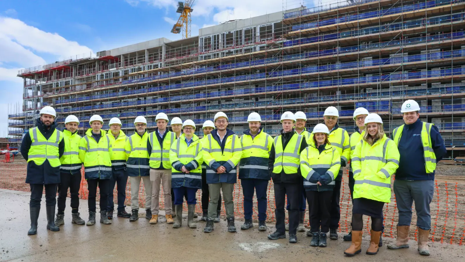 YTL Developments employees stood in front of The Dials At Brabazon