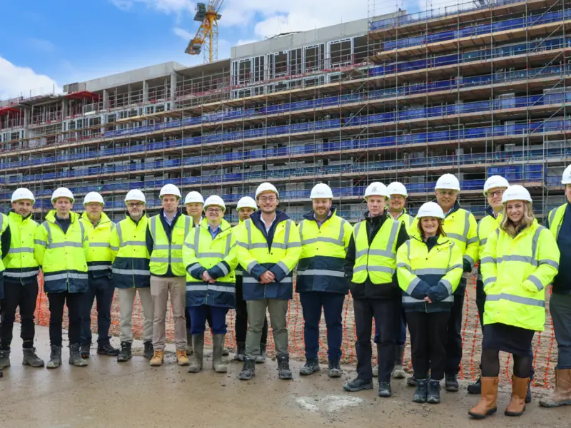 YTL Developments employees stood in front of The Dials At Brabazon