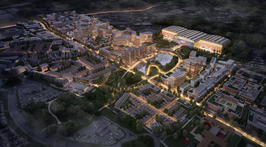 Aerial view of Brabazon.