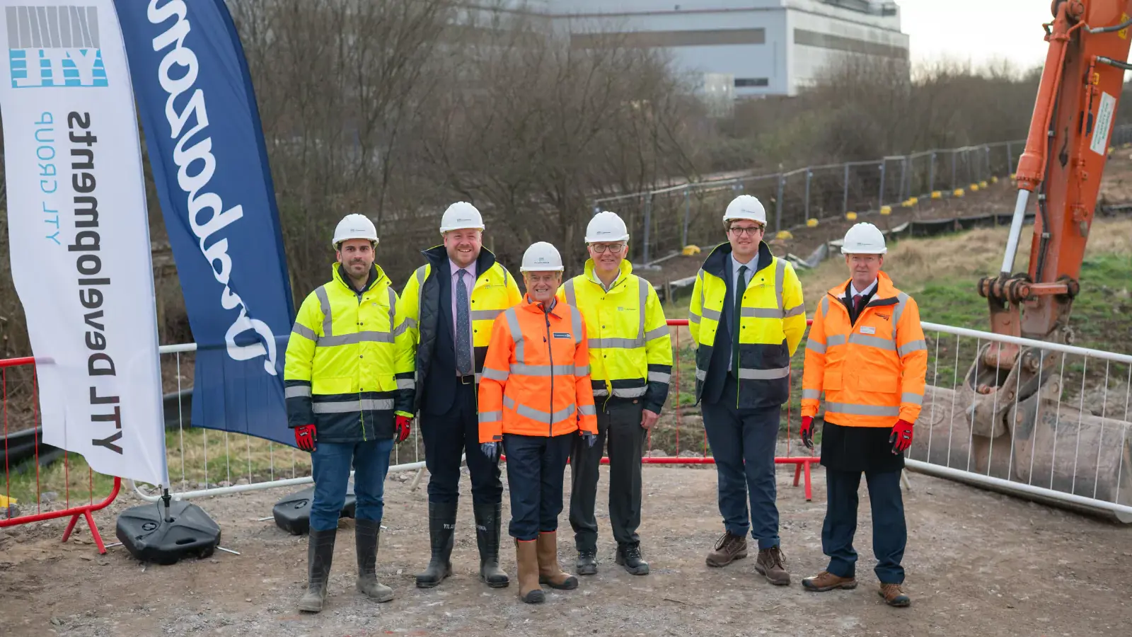 Representatives of project partners YTL Developments, Network Rail and Great Western Railway (GWR) were joined by the Mayor Dan Norris, local MP Claire Hazelgrove and co-leader of South Gloucestershire Council Ian Boulton to officially break ground for the new station at Brabazon.